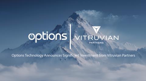 Options today announced a significant investment by Vitruvian Partners, a leading private equity firm known for backing high-growth companies. This investment marks the next phase of Options' growth, with Vitruvian Partners bringing capital and strategic support to drive the company's continued global expansion and innovation. (Graphic: Business Wire)