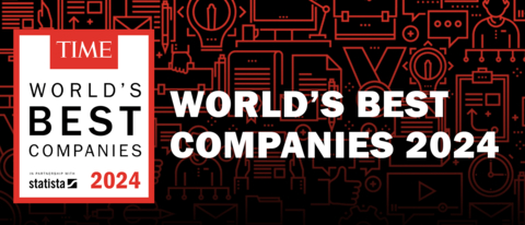 Eversource Energy is on TIME’s List of World’s Best Companies for 2024. The energy company ranks #1 U.S. utility for sustainability, high employee satisfaction, and revenue growth. (Graphic: Business Wire)