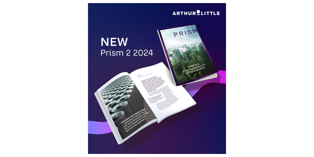 Arthur D. Little Publishes ‘Making Sustainability Sustainable’ – Latest Edition of PRISM Magazine