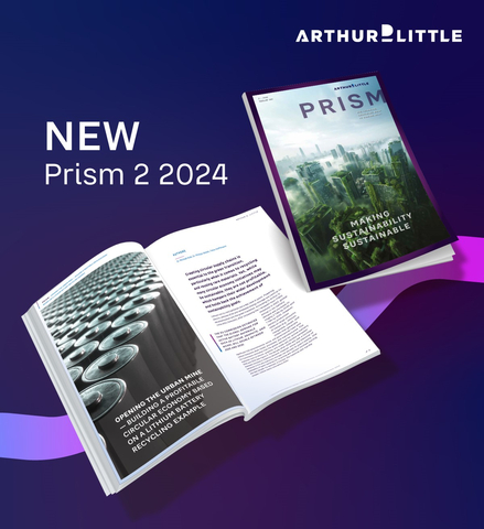 Arthur D. Little has published ?Making sustainability sustainable? ? the latest edition of its strategy and innovation magazine PRISM. (Graphic: Business Wire)