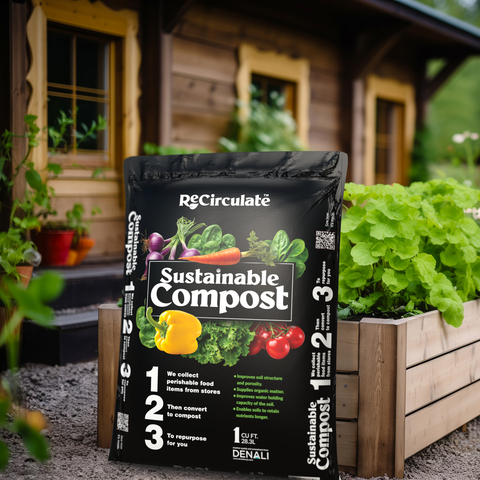 ReCirculate, Denali's Eco-Friendly Potting Soil and Compost, is made from unsalable foods that would otherwise end up in landfills. (Photo: Business Wire)