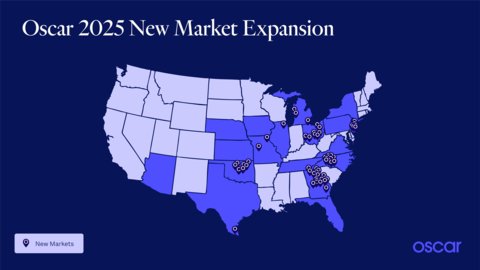 Oscar Health's 2025 Open Enrollment market expansion.