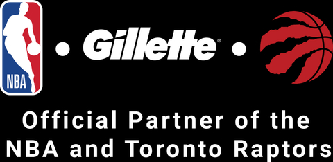 Gillette is the official shave and beard care partner of the NBA in Canada and the Toronto Raptors