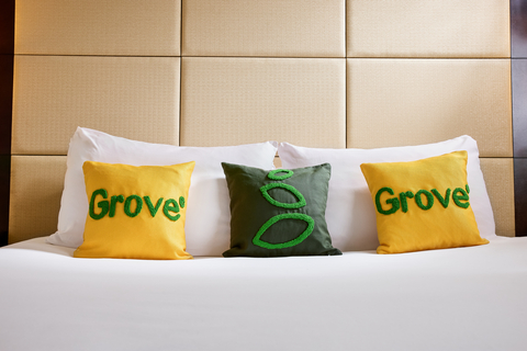 Grove announces a “Beyond Plastic™ Stay” partnership pilot with hotel management company Crescent Hotels & Resorts to create a more sustainable hotel experience for eco-conscious travelers and educate them about the sustainable products available today to Go Beyond Plastic™ while supporting Crescent Hotels & Resorts’ efforts to make the hospitality industry more sustainable. The guest journey allows for multiple education touchpoints to help guests learn about sustainable swaps to incorporate into their home routines. (Photo: Business Wire)