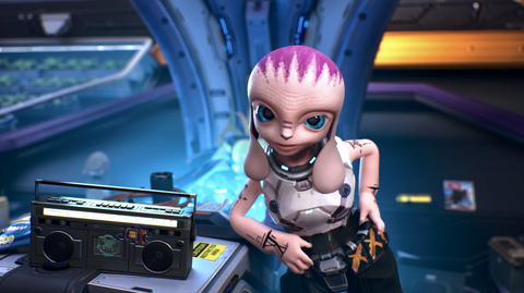 Alien captain Zoey from Space Nation's animated pilot. (Photo: Business Wire)