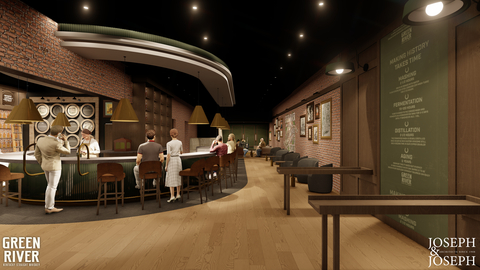 original Marking the next chapter in a nearly 140-year history, Green River Distilling Co. has begun construction on a new consumer experience that will bring “The Pride of Owensboro” to the streets of Downtown Louisville. Located at 714 W. Main Street, Green River’s Louisville tasting room is set to open mid 2025. A warm and communal space will feature a horseshoe shaped tasting and cocktail bar, serving neat pours and straightforward cocktail classics, retail and bottle shop and VIP experiences. (Photo: Business Wire)