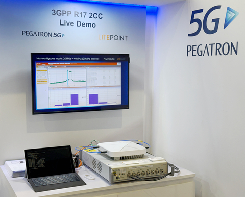 LitePoint & Pegatron 5G demo at IMC 2024 (Photo: Business Wire)