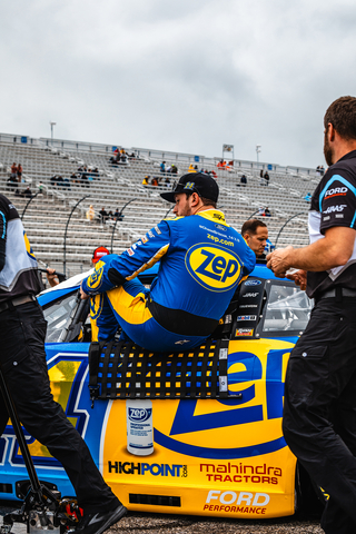 Chase Briscoe, driver of the No. 14 Zep Ford Mustang Dark Horse, represents the ongoing partnership between Zep® and Stewart-Haas Racing. As Zep continues to be the team's Official Cleaning Supplier, their collaboration with Briscoe highlights performance and reliability both on and off the track during the 2024 NASCAR Cup Series season. (Photo: Business Wire)