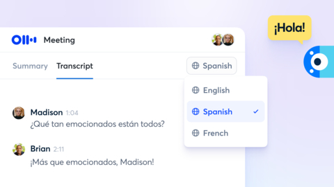 Otter.ai now available in Spanish. (Graphic: Business Wire)