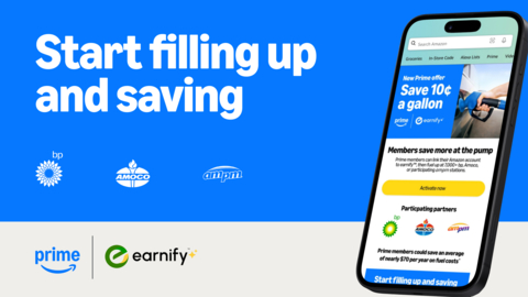 Fuel savings now comes with Prime membership. (Graphic: Business Wire)