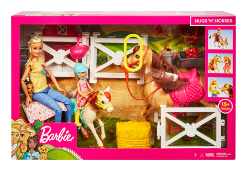 Barbie Hugs 'N' Horses Playset