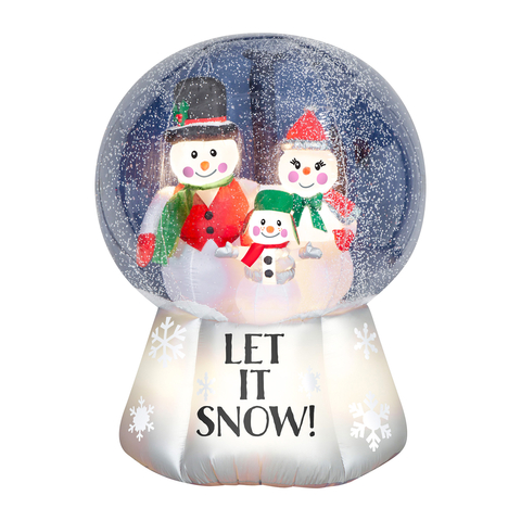 Gemmy Christmas Inflatable Snow Globe Snowman