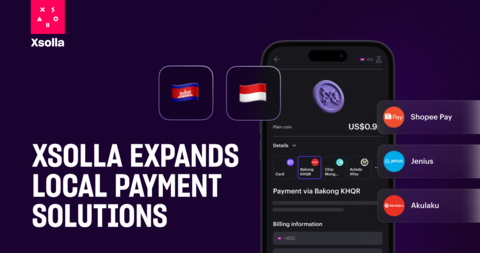 Xsolla Significantly Expands Payment Solutions in Cambodia and Indonesia to Maximize Game Developers' Reach Across Southeast Asia Local Markets