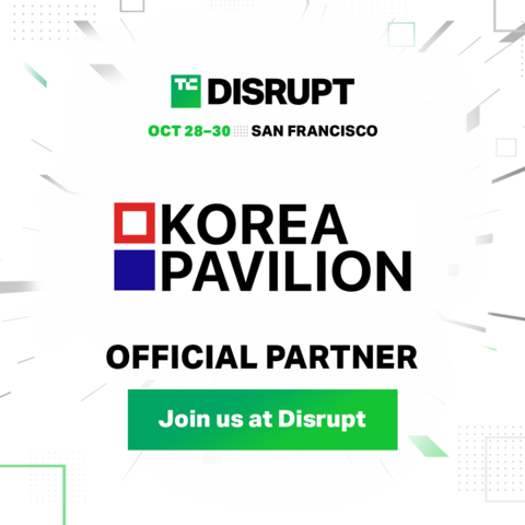 Visit Korea Pavilion hosted by KOTRA, KITRI, GBSA, and Dankook Univ. at TechCrunch Disrupt 2024 Oct. 28-30 in San Francisco (Graphic: Business Wire)