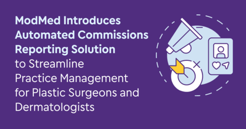 ModMed launches its new automated commissions reporting feature within the ModMed Practice Management System. (Graphic: Business Wire)