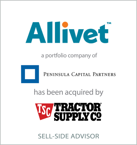 D.A. Davidson announced today that it served as exclusive sell-side financial advisor to Allivet, Inc., an online pet pharmacy that sells medications, supplements, and other products for pets, on its pending sale to Tractor Supply Company (Graphic: Business Wire)