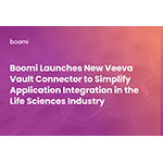  Boomi lancia il nuovo connettore per Veeva Vault per semplificare l'integrazione dell'applicazione nel settore delle scienze della vita