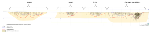 Figure 2: Longitudinal Section: Highlighted 2024 Mineral Resources & Reserves (Graphic: Business Wire)