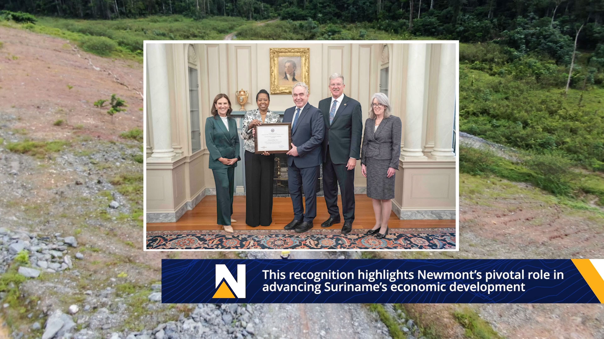 Newmont Suriname awarded U.S. Secretary of State’s Award for Corporate Excellence