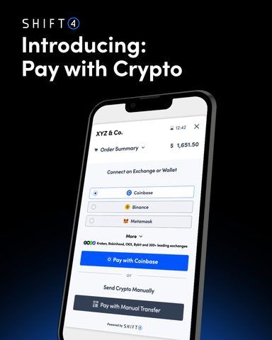 Shift4 launches Pay with Crypto (Graphic: Shift4)