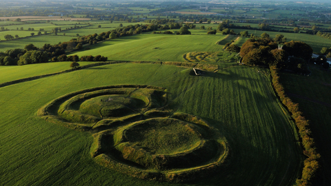 The Hill of Tara in the Boyne Valley, County Meath, is deeply connected to the Celts. Image Tourism Ireland