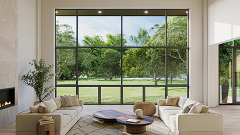 Western Window Systems’ Series 8630 Fixed/Window Wall features a modern design with slim sightlines (Photo: Business Wire)