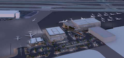 NetJets and Signature Aviation broke ground on a cutting-edge facility in Las Vegas (Photo: Business Wire)