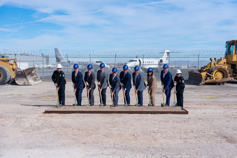 The extensive campus at Harry Reid International Airport (LAS) will feature a custom-designed NetJets exclusive-use terminal, NetJets Service Hub™, and two hangars (Photo: Business Wire)