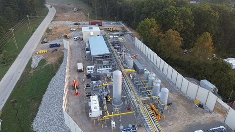 Vision RNG, in collaboration with Laurel Ridge Landfill, L.L.C., a subsidiary of Waste Connections, Inc., and Delta Gas, proudly announces the start of commercial operations at its new Renewable Natural Gas (RNG) facility located at the Laurel Ridge Landfill in Lily, Kentucky. The innovative new plant converts landfill gas into RNG, which is then injected into Delta Gas's pipeline network, offering a sustainable alternative to fossil-derived natural gas. (Photo: Business Wire)