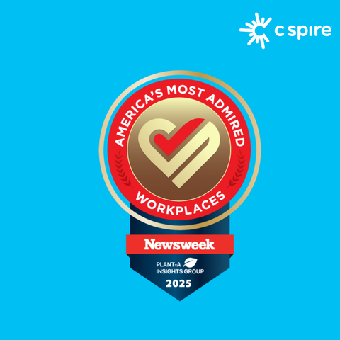 C Spire Named to First Ever Newsweek’s America’s Most Admired Workplaces 2025 (Graphic: Business Wire)