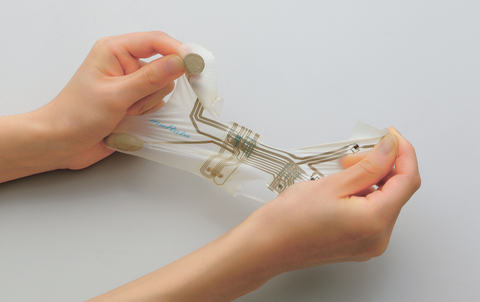 [Murata Manufacturing Co., Ltd.] Murata’s Stretchable Printed Circuit (SPC) (Photo: Business Wire)