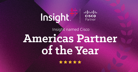 Insight has earned six Cisco Partner Summit Global Awards, including being named as the 2024 Americas Partner of the Year. Among Cisco's largest global partners, Insight holds Cisco Master Specializations in data center, hybrid cloud, networking, security, collaboration, and service provider technology. (Graphic: Business Wire)