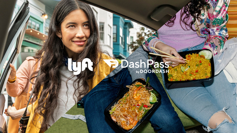 DoorDash and Lyft are partnering to offer benefits on both rides and local delivery for DashPass members and eligible Lyft riders. (Photo: Business Wire)