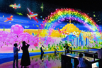 teamLab，素描环境世界，供图：Future World, Singapore (c) teamLab