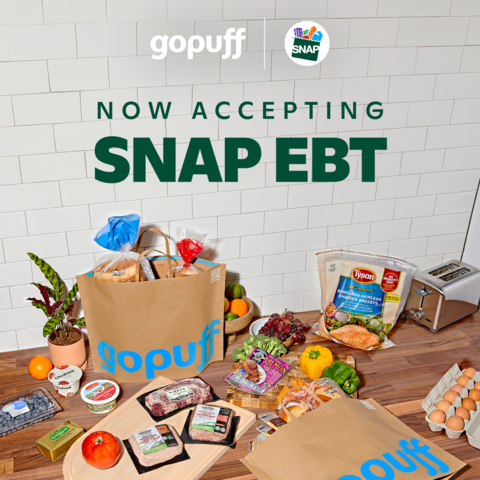 Gopuff is now accepting SNAP payments for all eligible online purchases nationwide. (Photo: Business Wire)