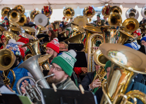 Tuba Christmas Concert, Pioneer Courthouse Square, Portland, OR (Photo: Business Wire)