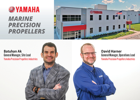 Yamaha Marine Precision Propellers, Inc., (YPPI), announces the promotion of Batuhan Ak to General Manager, Site Lead, and David Harner to General Manager, Operations Lead, at its newly-expanded facility in Greenfield, Ind. (Graphic: Business Wire)