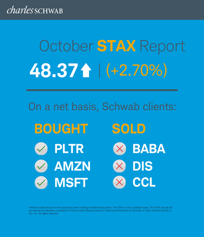 Schwab Trading Activity Index October 2024 (Graphic: Charles Schwab)