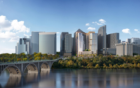 A rendering of the proposed One Rosslyn development as part of the Rosslyn, Virginia skyline. (Photo: Business Wire)