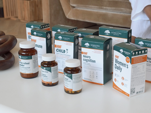 original Genestra Brands® HMF Probiotics available on Amazon. (Photo: Business Wire)