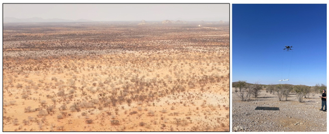 Figure 5: Images from ongoing drone based magnetic surveys at the Omatjete project (Photo: Business Wire)