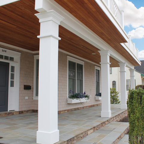 AZEK Exteriors Alpine Collection Beadboard + Nickel Gap (Photo: Business Wire)