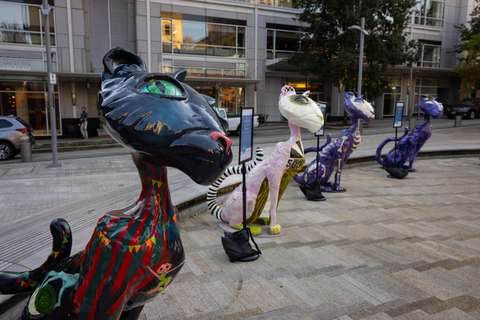 31 Artist-Deisgned "Cat" Statues were auctioned at the conclusion of the "Coraline Curious Cat Trail" campaign to benefit Doernbecher Children's Hospital. (Image: Courtesy of LAIKA)