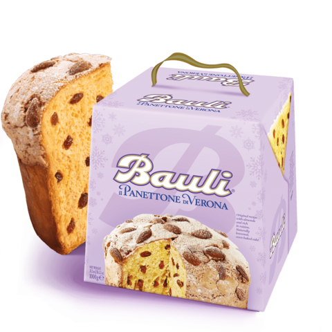 Following a traditional Bauli recipe, Panettone di Verona is filled with raisins and enriched with a sweet, crunchy glaze and whole almonds on top, without candied orange peels. Bauli also offers delightful variations of this cherished holiday dessert with creams and fillings of different flavors, such as pistachio and limoncello (Photo: Business Wire)