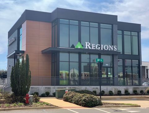 Headquartered in Birmingham, Ala., Regions Bank operates retail-banking branches across the Southeast, Texas and portions of the Midwest. (Photo: Business Wire)