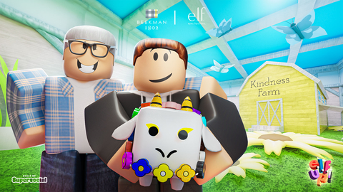 e.l.f. Cosmetics and Beekman 1802 Join Forces for World Kindness Day in Roblox (Graphic: Business Wire)