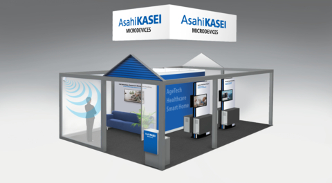 Asahi Kasei Microdevices CES 2025 Booth Mockup (Photo: Business Wire)