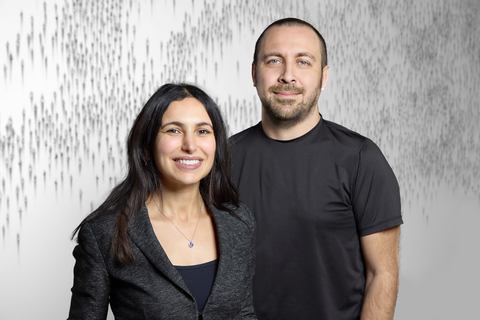 Writer Co-founder and CEO, May Habib with Co-Founder and CTO, Waseem AlShikh (Photo: Business Wire)