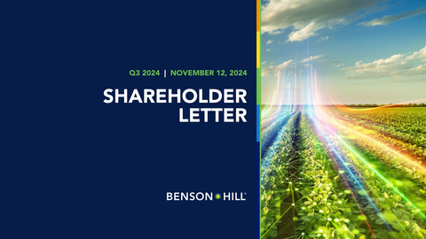 Additional information about Benson Hill’s financial and operating results can be found in the Company’s latest Shareholder Letter and in the Quarterly Report on Form 10-Q filed today with the Securities and Exchange Commission. Those documents are downloadable at investors.bensonhill.com. (Graphic: Business Wire)