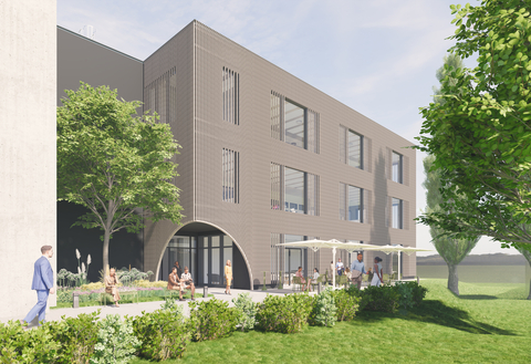 original Münchwilen - Visualisation du nouveau bâtiment de laboratoire (WIRTH + WIRTH Architectes)